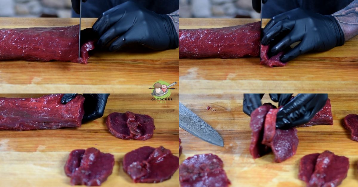 Pan Fried Butterflied Venison Backstrap